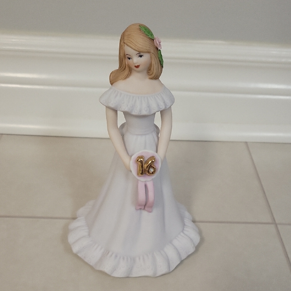 Enesco Growing Up Brunette Figurine Age 16
